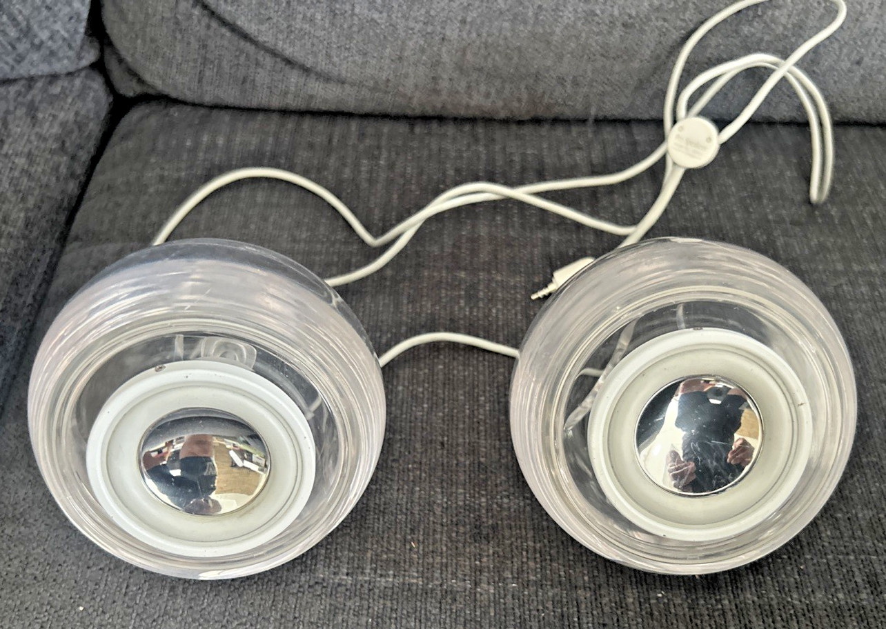 Apple Pro Speakers Harmon Kardon for iMac Power Mac G4 M6531 Vintage Clear