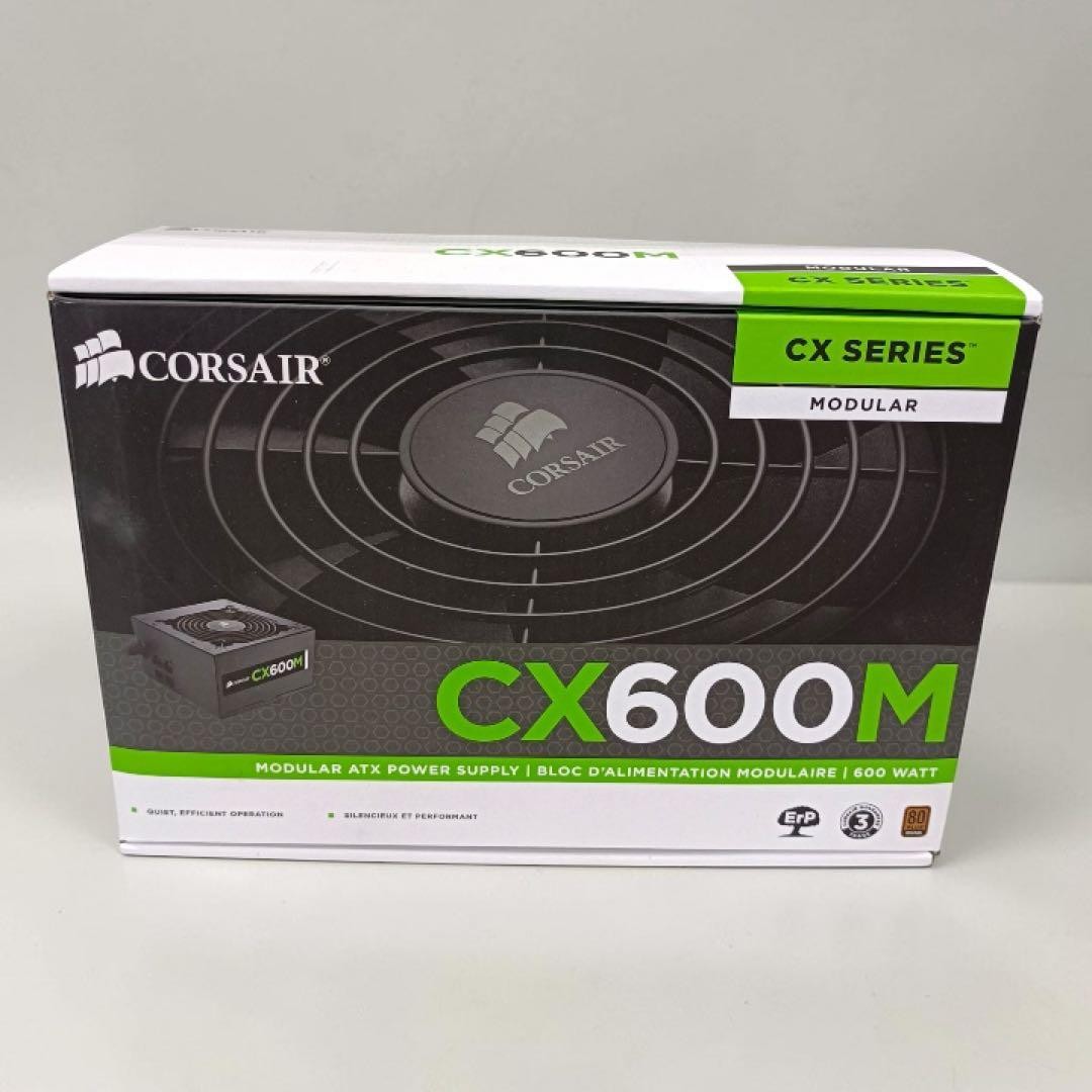 CORSAIR CX600M 600W Modular Power Supply Unit PSU Black