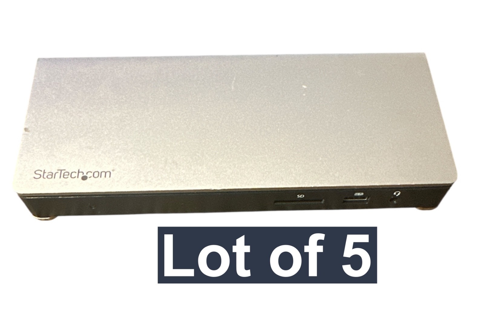 Lot of 5 STARTECH TB3DOCK2DPPD Thunderbolt 3 Dock  WITH A/C ADAPTER