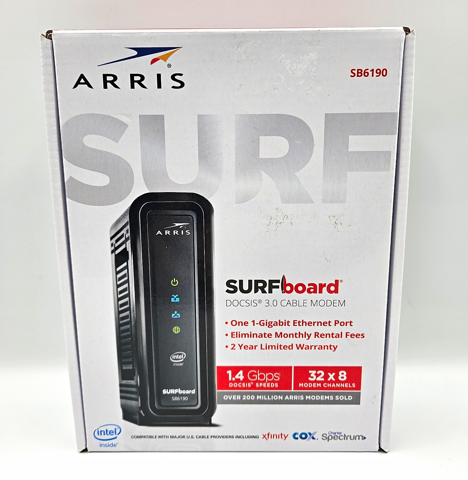 ARRIS SURFboard SB6190 DOCSIS 3.0 Cable Modem Gigabit New Open Box
