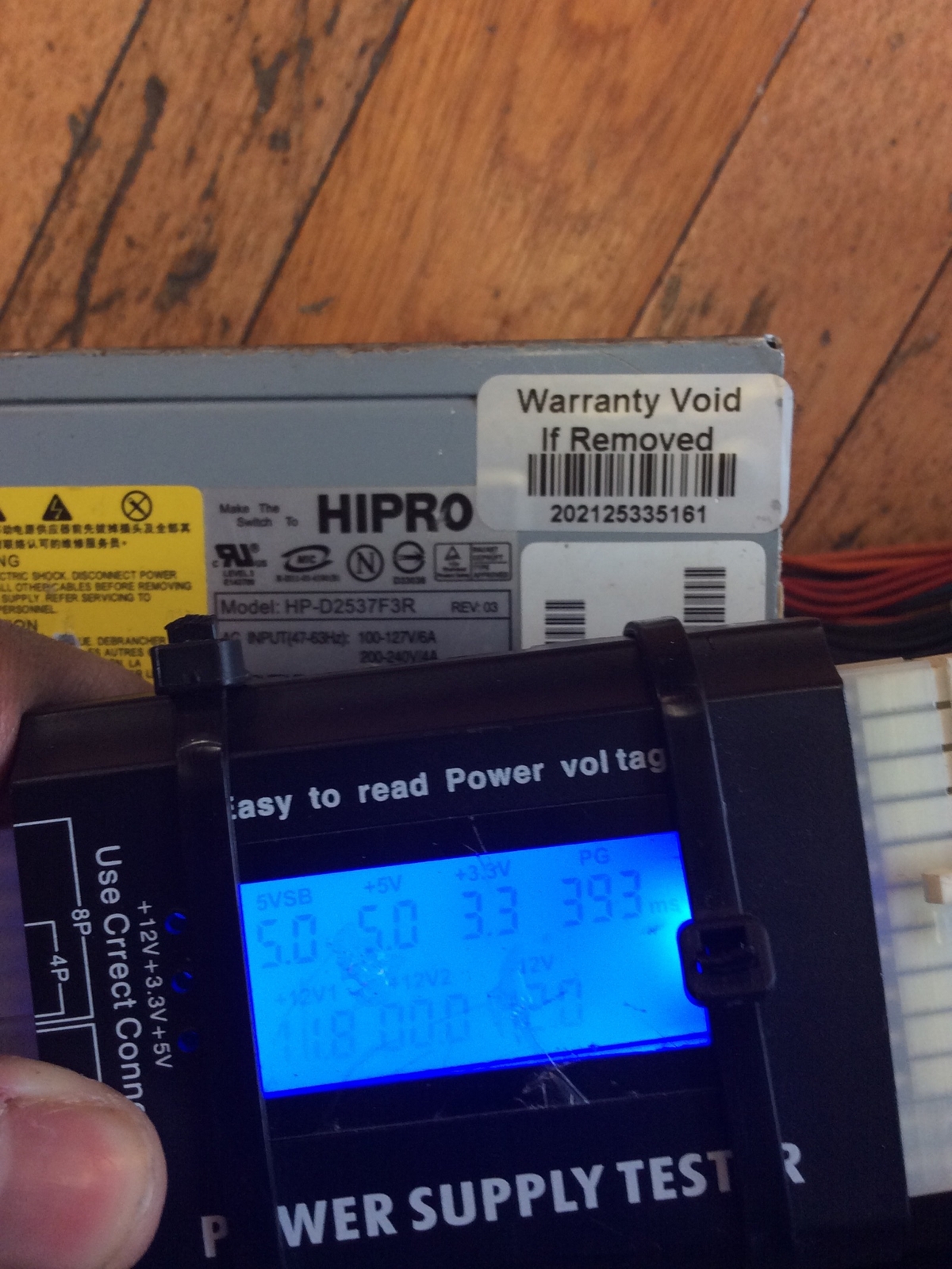 Hipro HP-D2537F3R 250W Power Supply 20-Pin Desktop PSU 5188-2622 TESTED FS