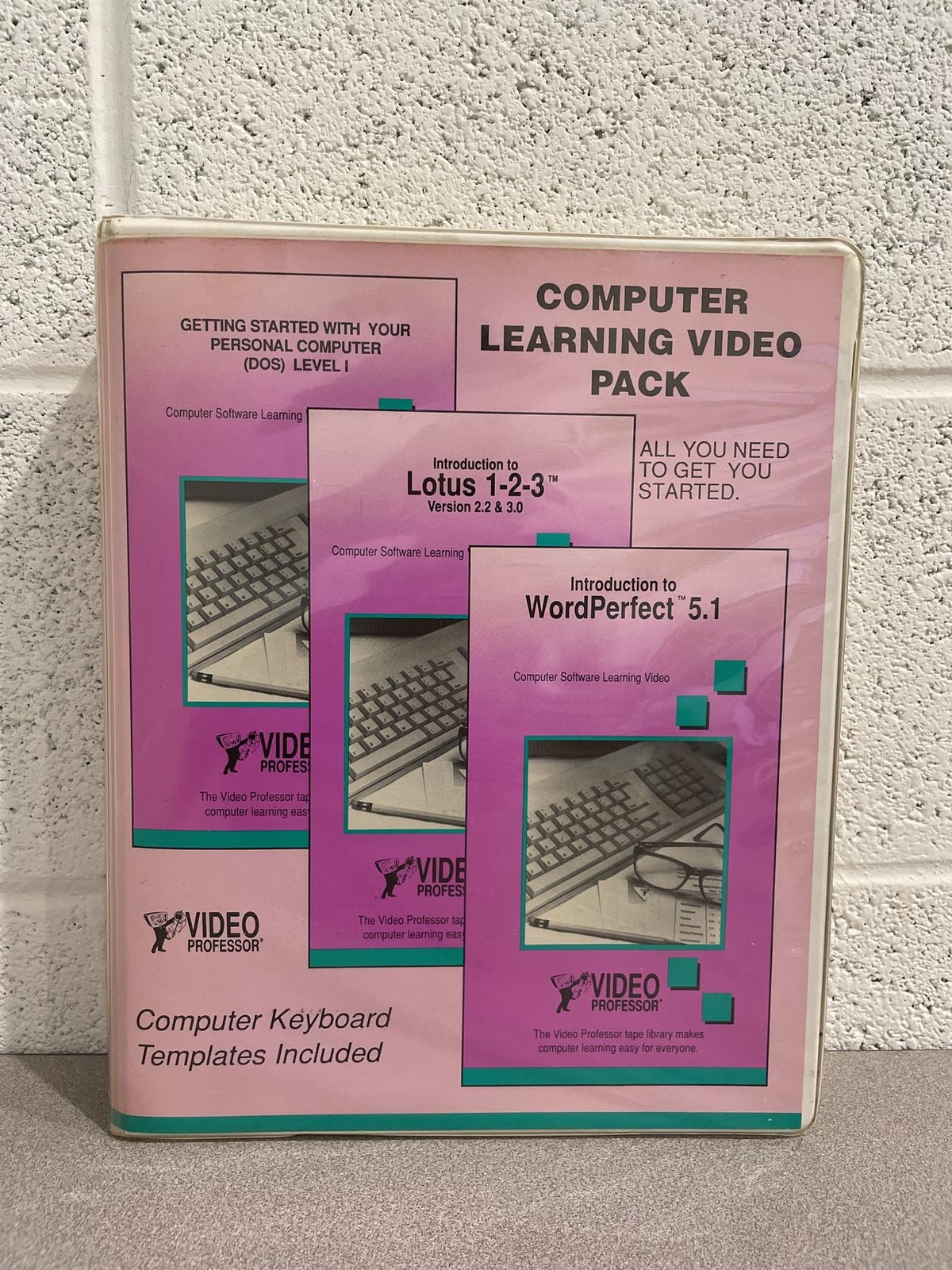 Computer Learning Video Pack 3 VHS Tapes