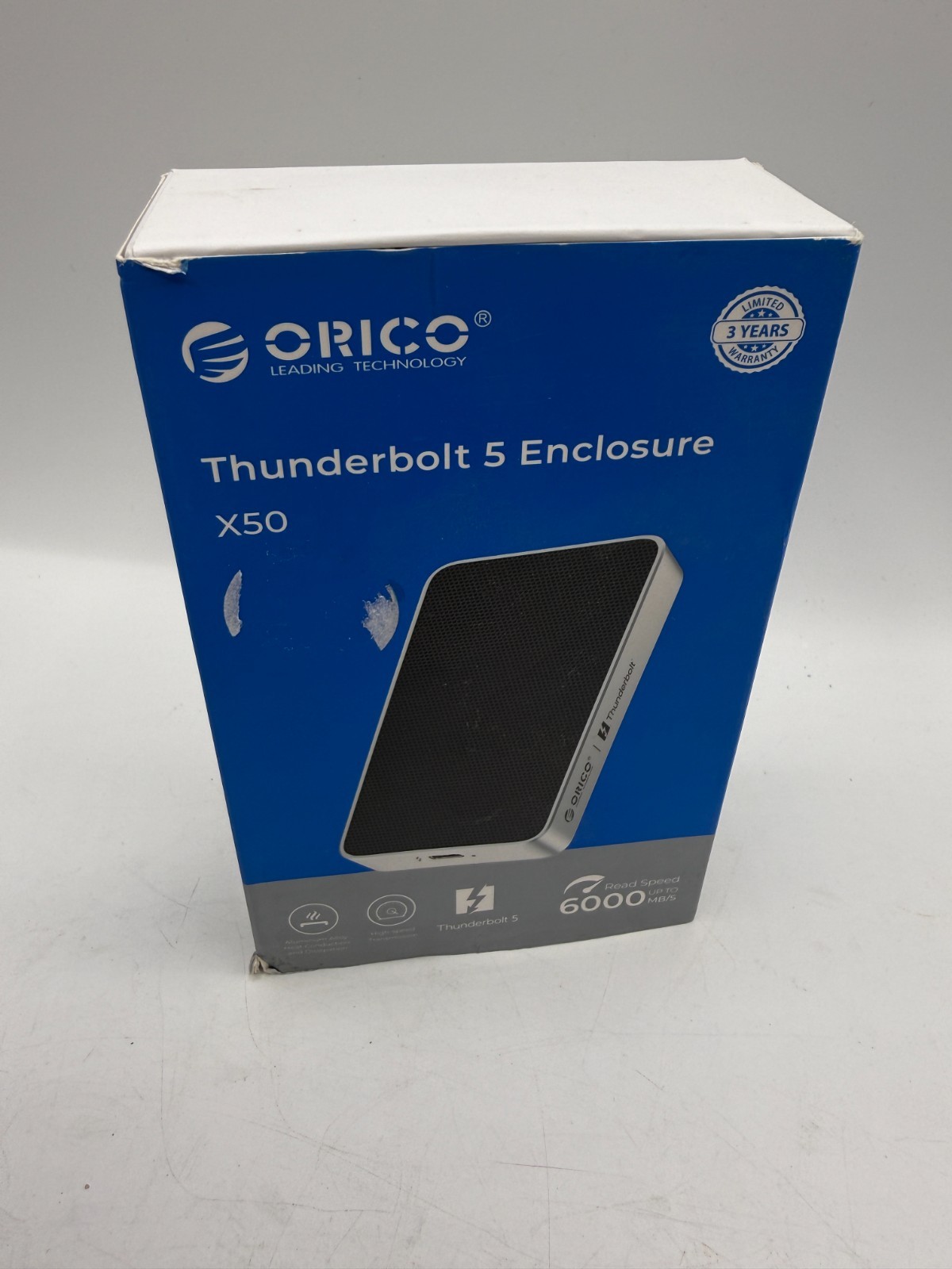 ORICO X50 Thunderbolt 5 80Gbps M.2 NVMe SSD Enclosure 6000MB/s Portable