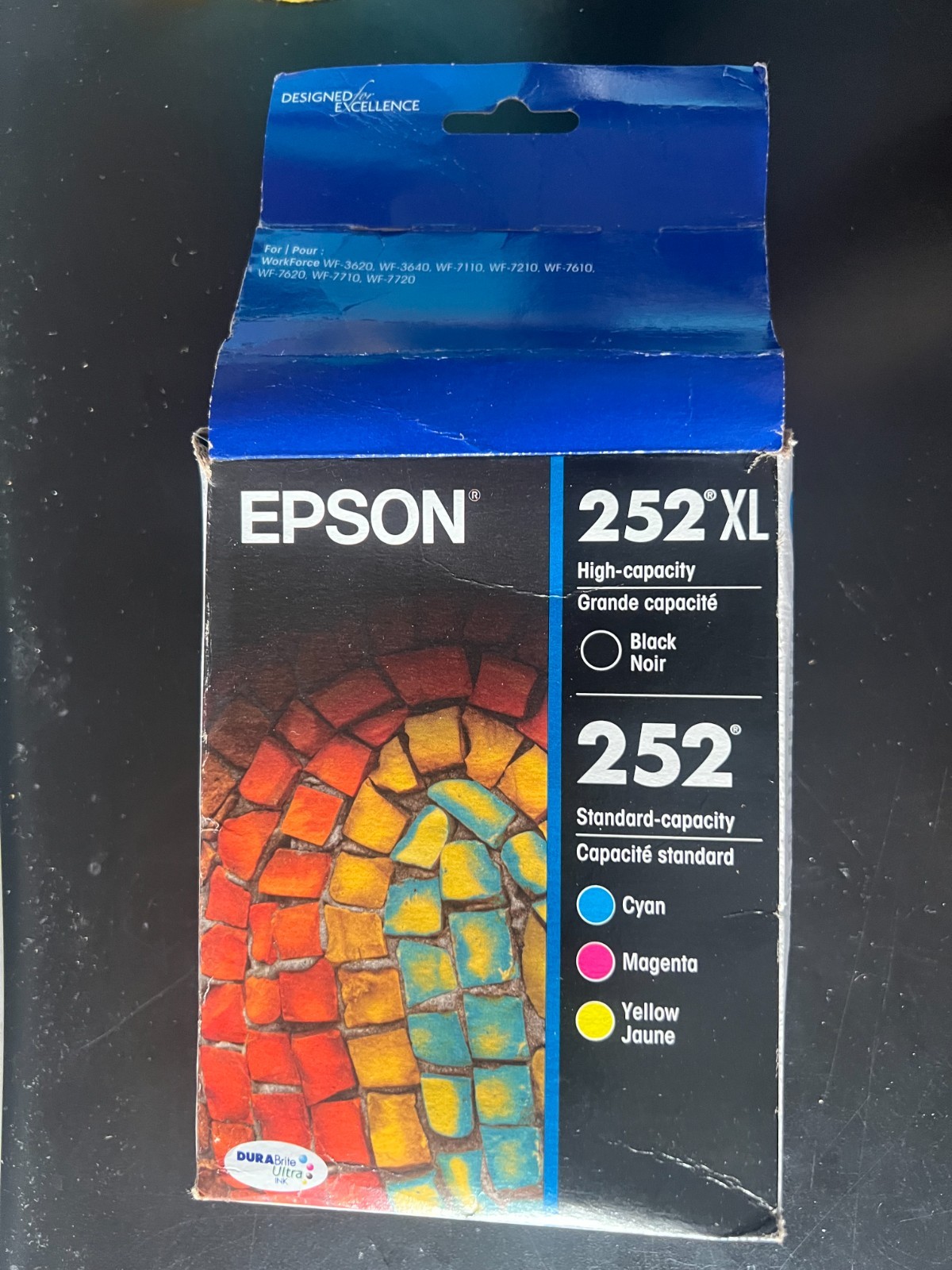 Epson 252XL Ink Cartridges T252XL-BCS-CP Black/Yellow/Magenta/Cyan 0584/OB