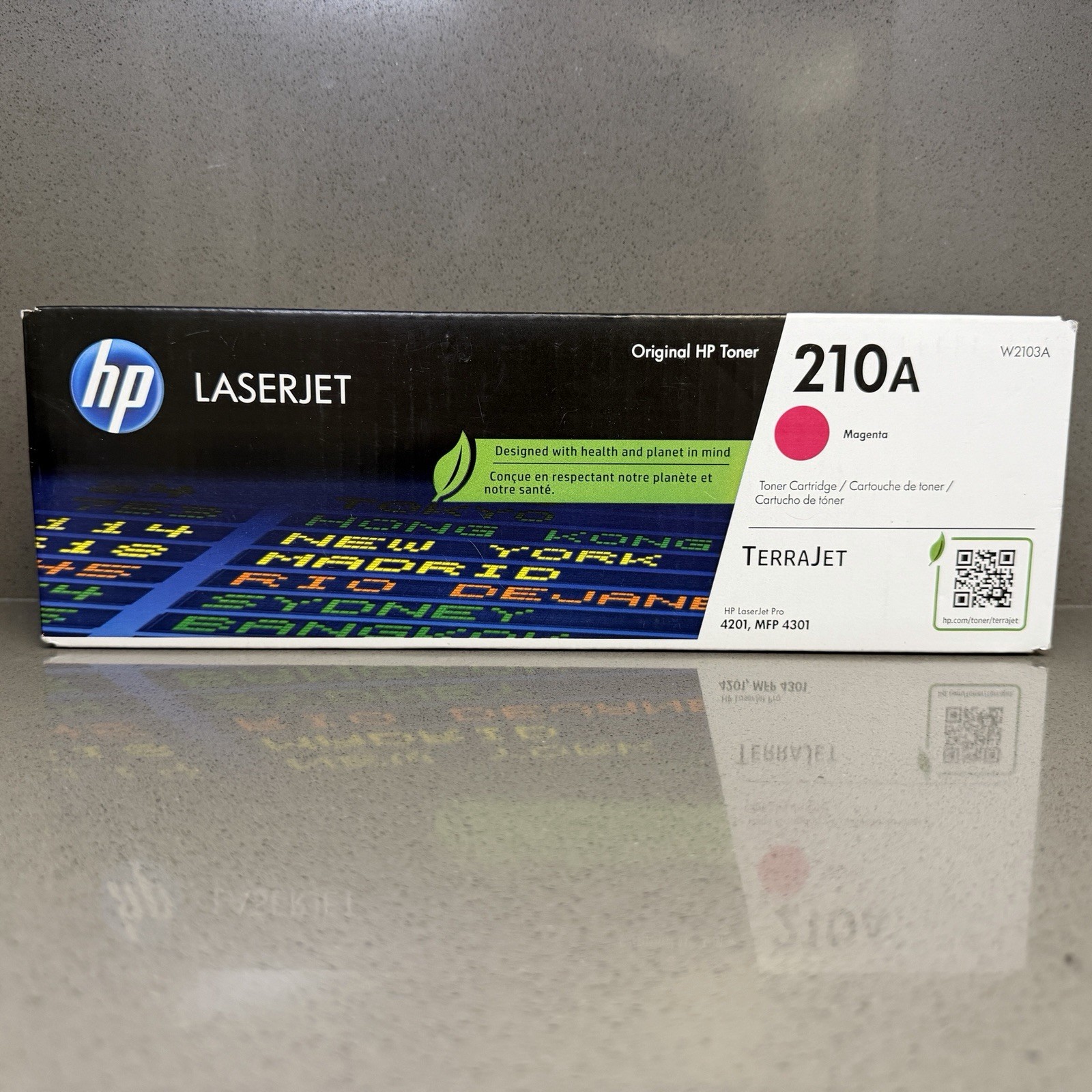 HP 210A W2103A Magenta Genuine Original LaserJet Toner Cartridge