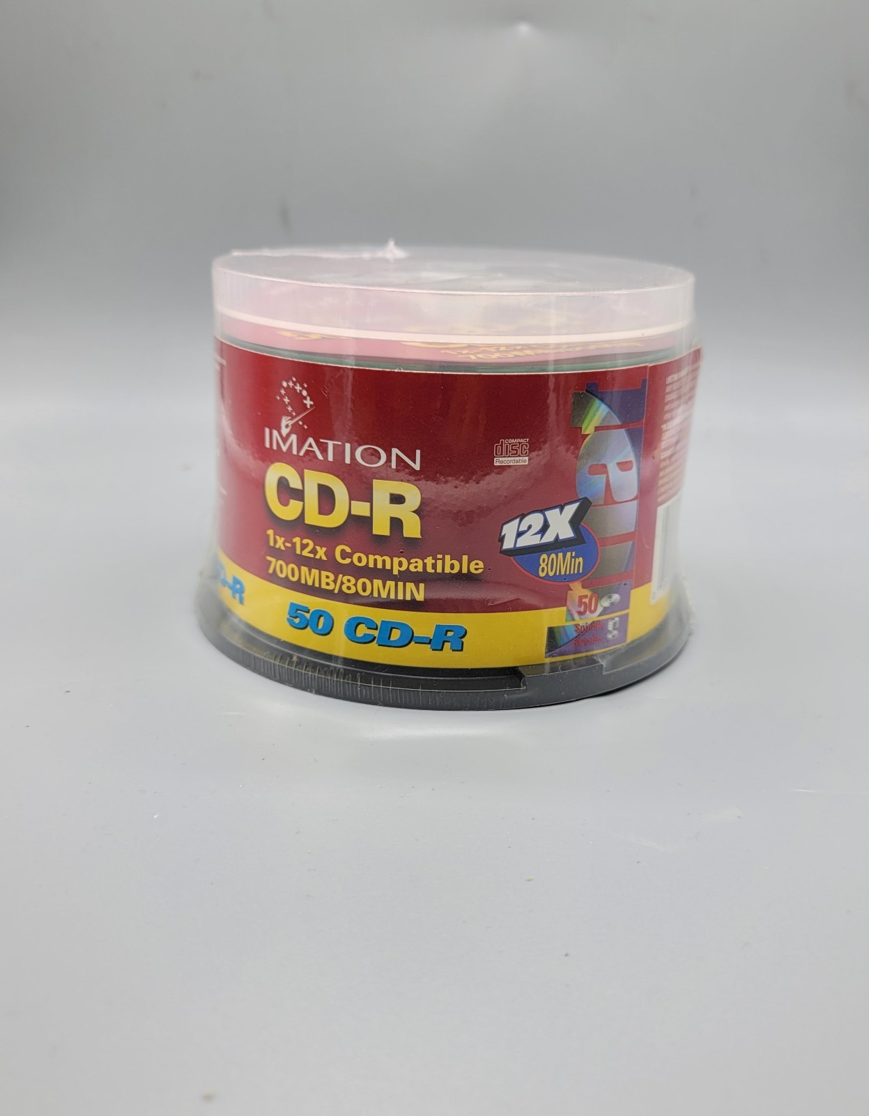 Imation CD-R Spindle 50 Pack Blank Media 1X - 16X Compatible 700MB/80Min NEW