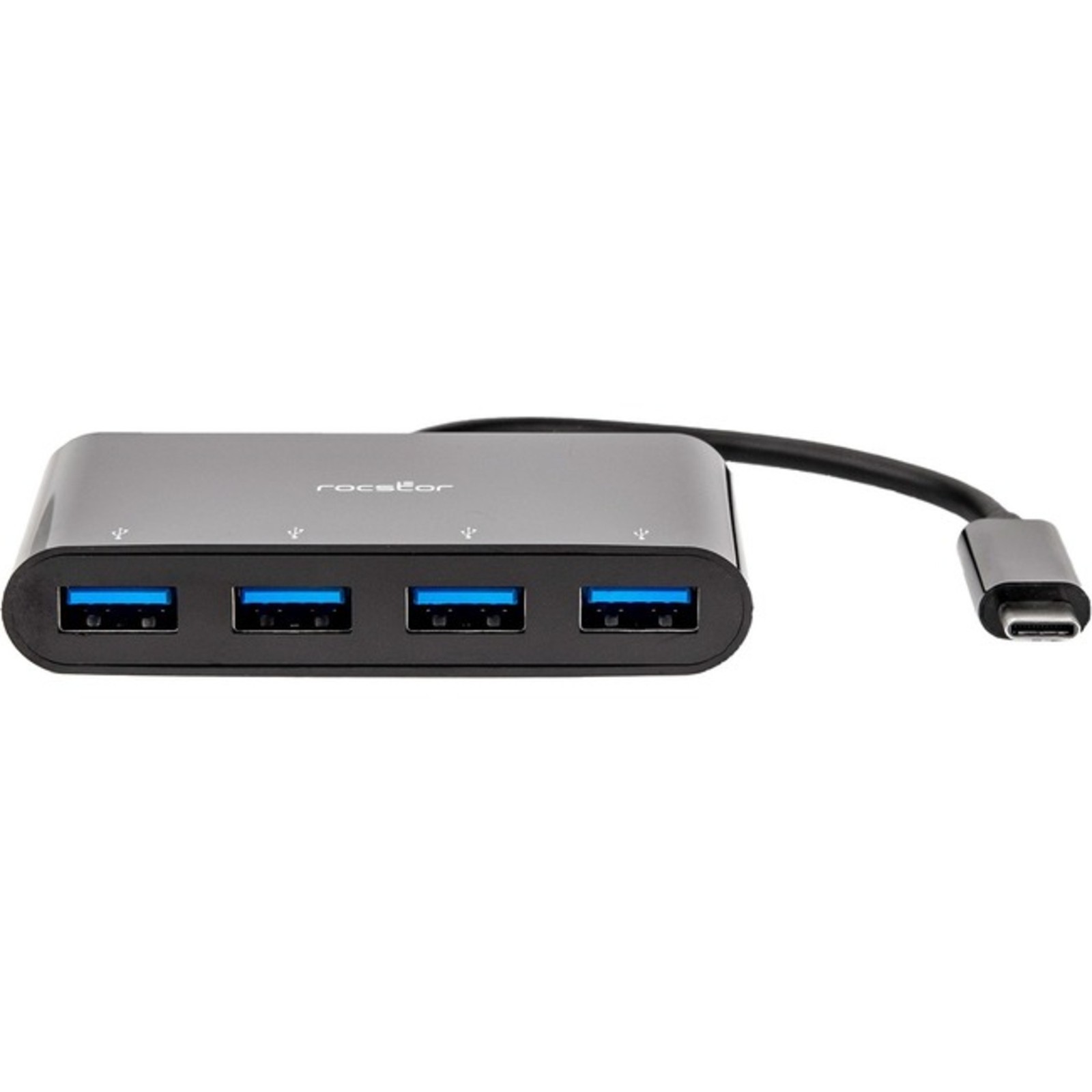Rocstor - Y10A228-B2 - Rocstor Premium Portable 4 Port Hub - USB-C to 4x USB-A