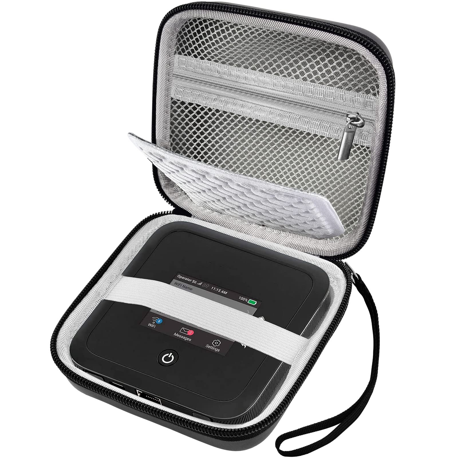 Hard Travel Router Case for NETGEAR Nighthawk M7 M5 M6 Pro 5G Mobile Hotspot wit