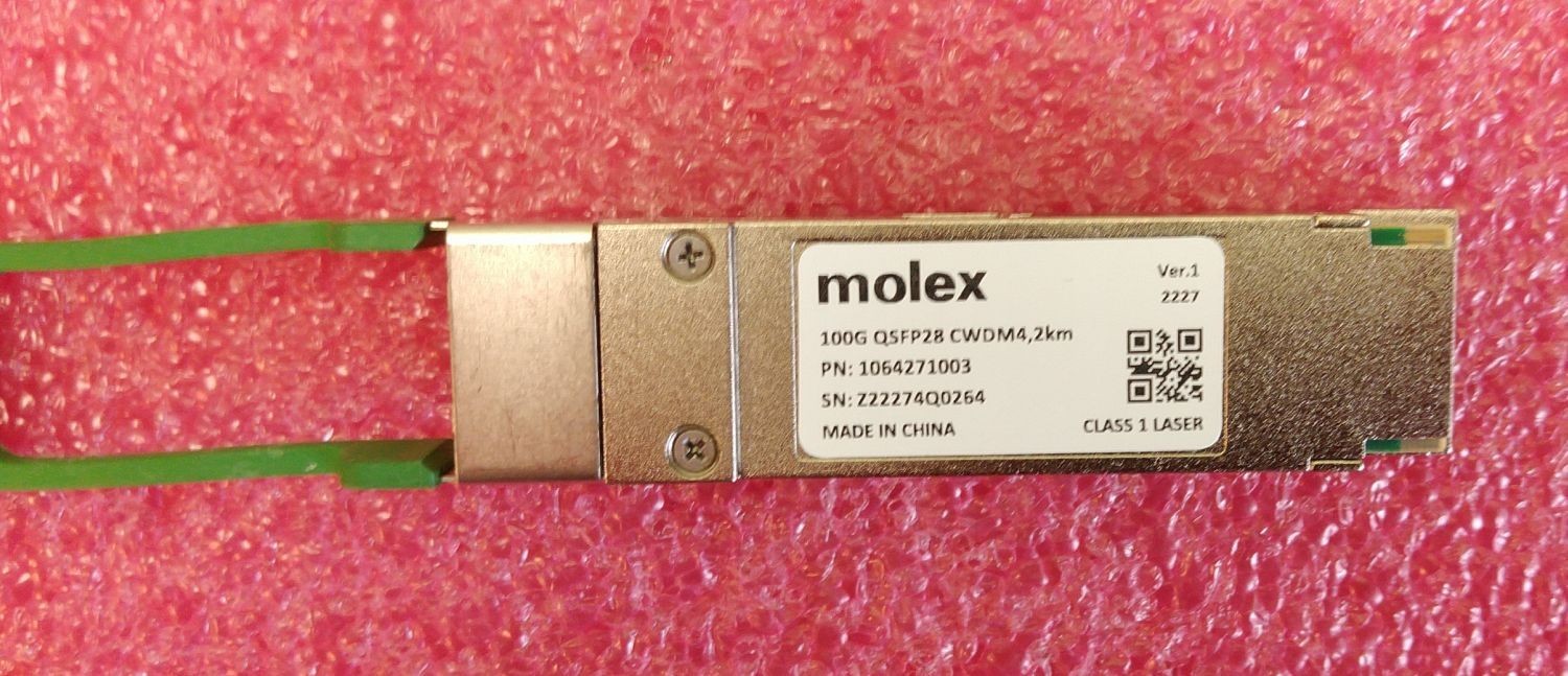 Lot of 10  - Molex 100G QSFP28 CWDM4 2km Optical Transceiver Modules