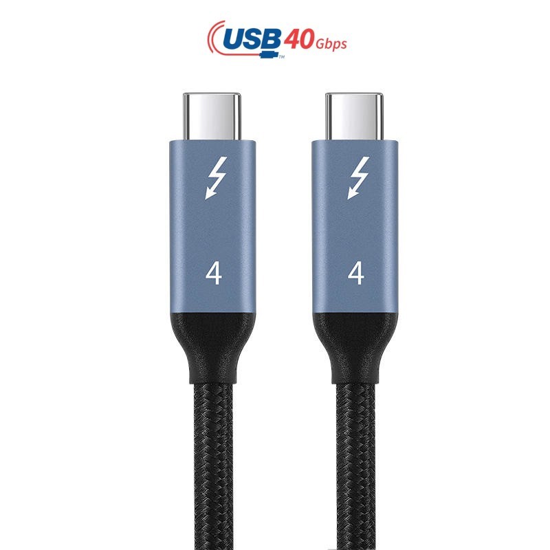 Thunderbolt 4 USB-C 8K Cable 40Gbps Data PD 240W Charging UHD Video 3ft 6ft