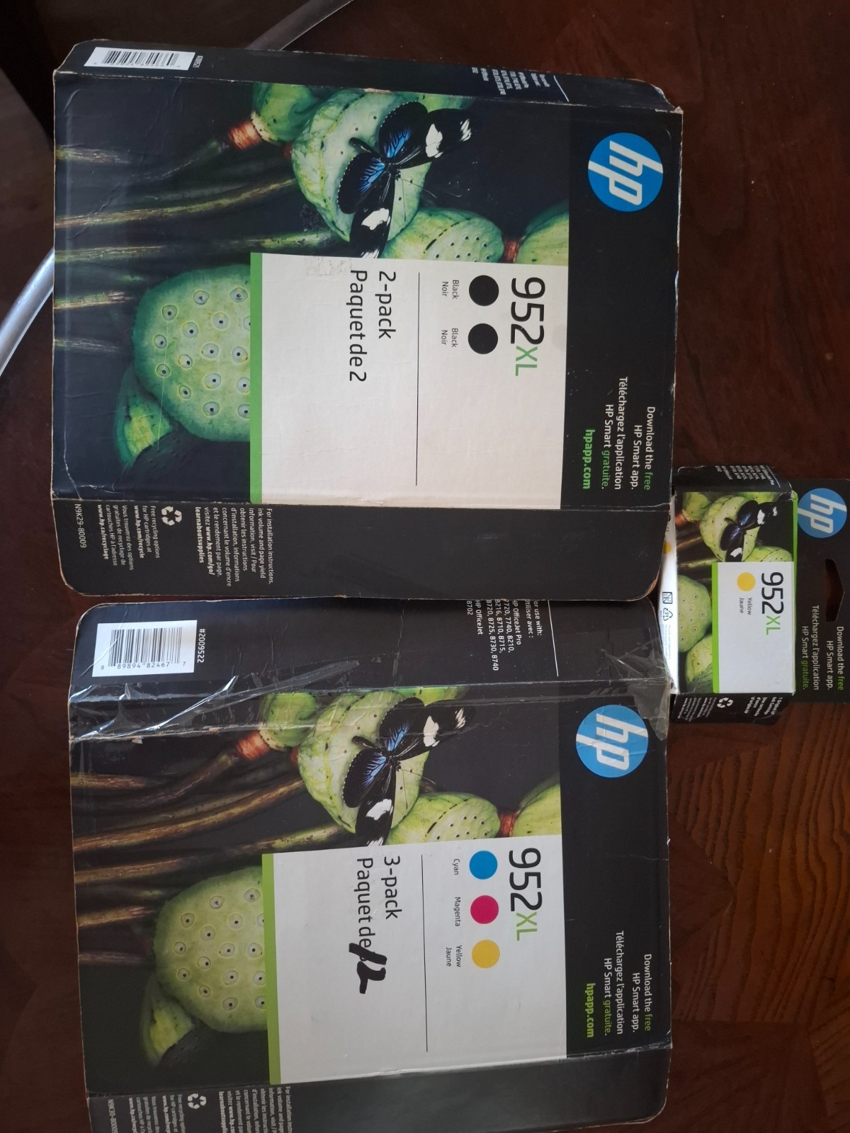 5 pk HP  952xl  Black twinpk y.c.m  Ink Cartridges fast Ship 2024=6