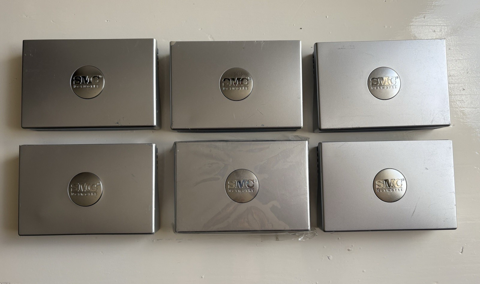 Six (6) SMC Networks SMCHT-ETH EZ Connect Turbo Ethernet Desktop Adapters 85Mbps