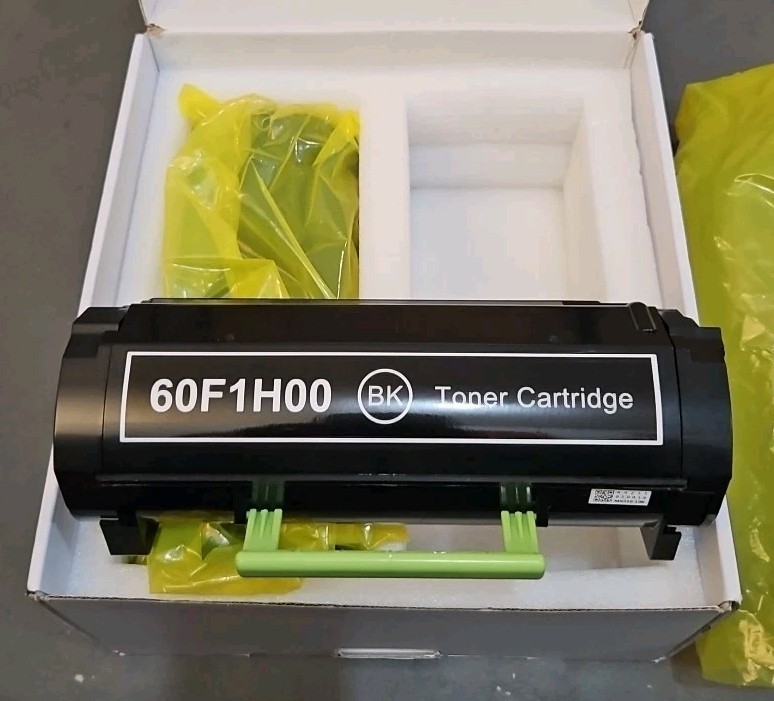 TS60F1H00 Toner For Lexmark 60F1H00 601H - 2 Pack