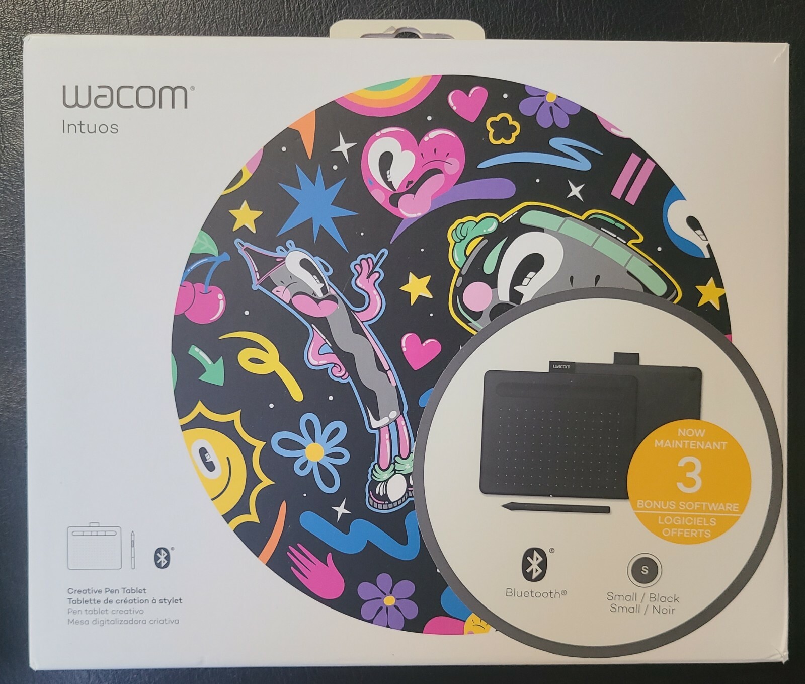 ​Wacom Intuos Small Bluetooth Graphics Drawing Tablet Black CTL-4100WL 4K Pen