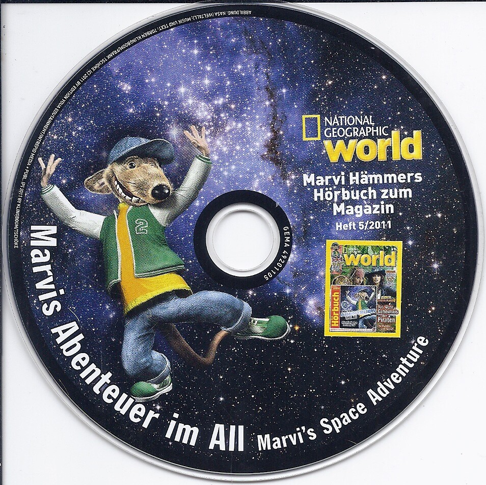National Geographic World PC CD (German language, Marvi's Space adventure, kids)