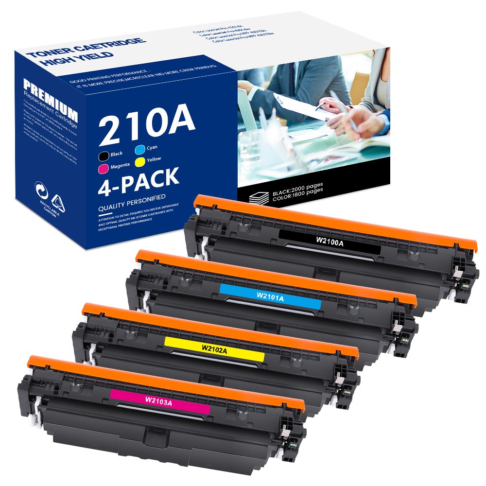 W/chip W2100A Toner Compatible for HP 210A Color LaserJet Pro 4201dw MFP 4301fdw