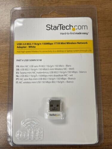 Startech USB150WN1X1W 150Mbps Mini Wireless N Network Adapter 802.11n/g
