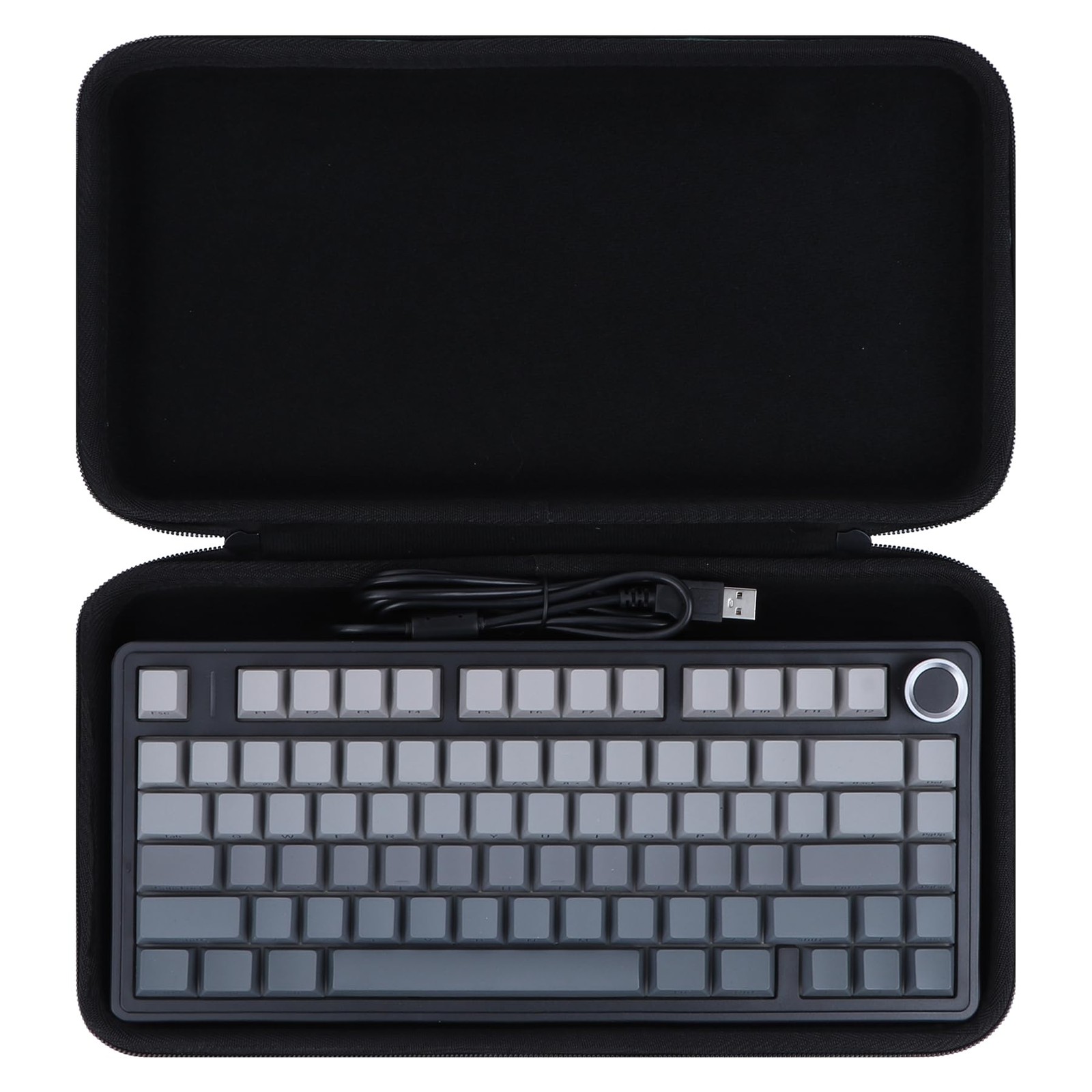75% Mechanical Keyboard Case Shell Fits Aula F75 Pro / F75 / F75 MAX Black