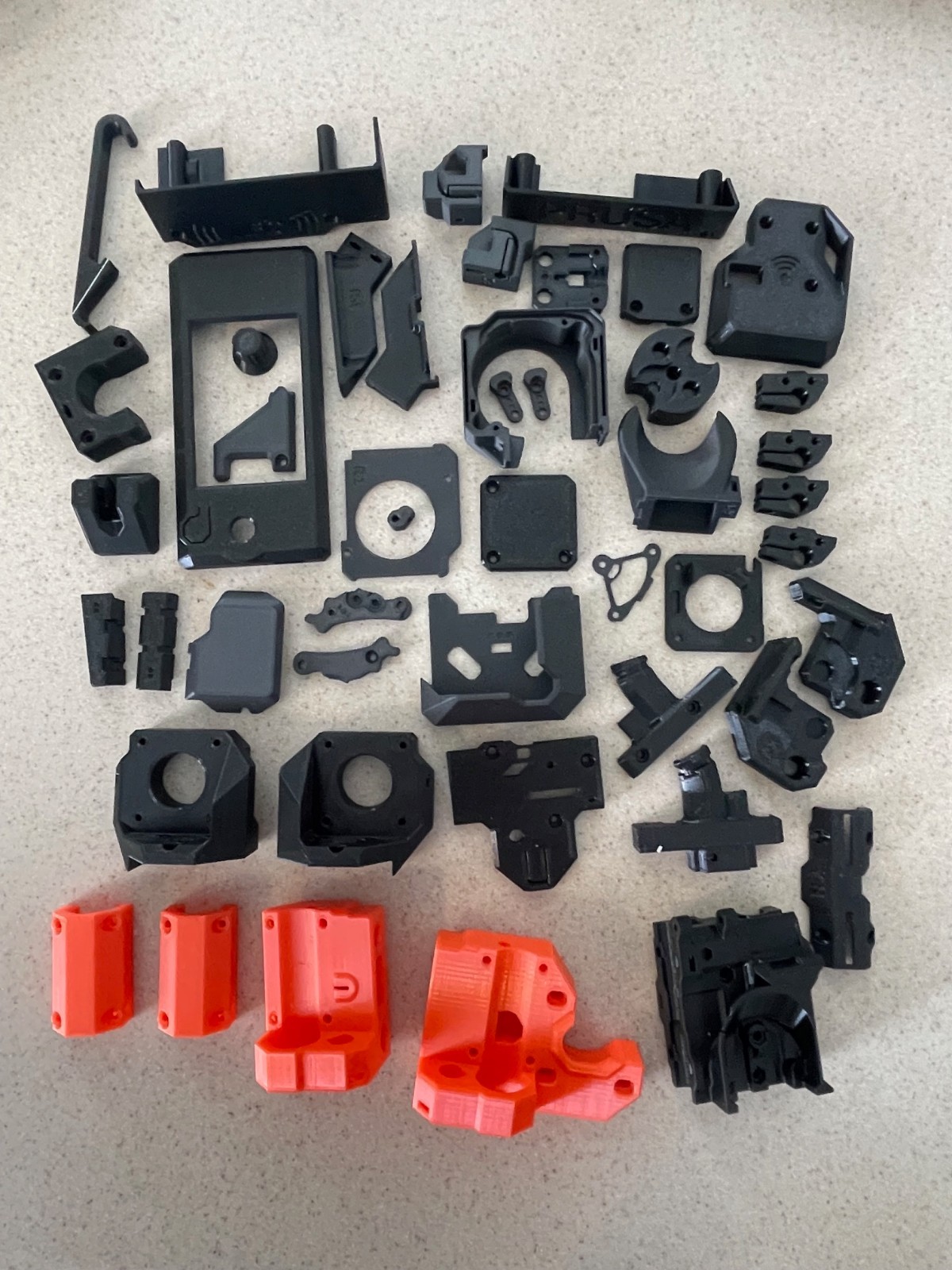 Printed Parts for Prusa MK4S with PETG Filament and Prusament PCCF- FULL SET