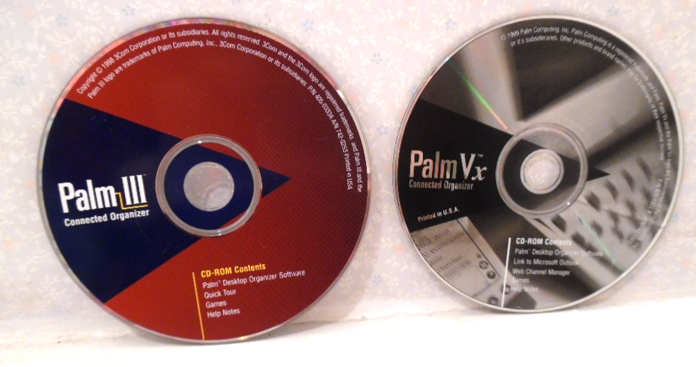 1998  Palm III  &  1999  Connected Organizer CD-ROMs