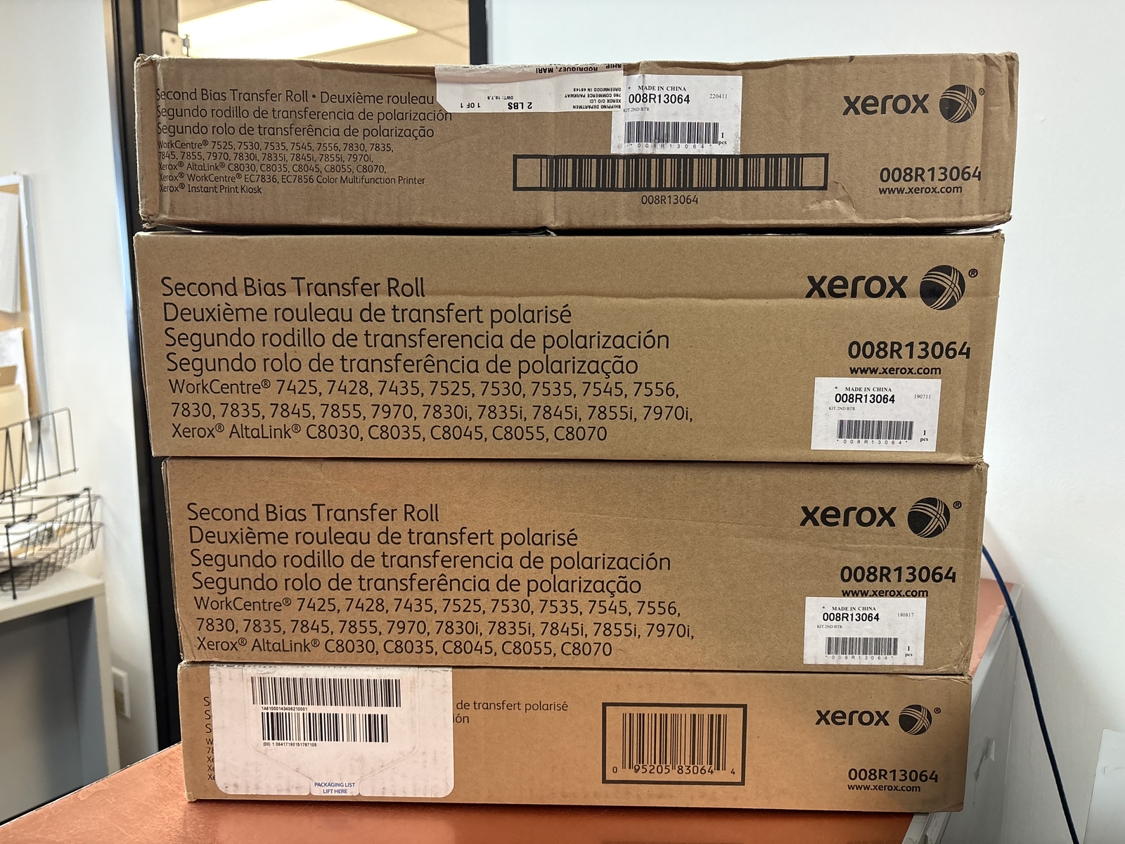 NEW Genuine XEROX 008R13064 SECOND Bias Transfer Roll WorkCentre 7425 7525