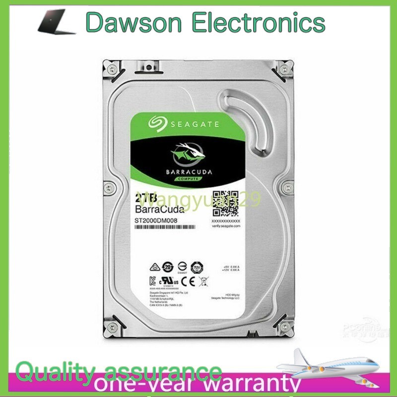 New ST2000DM008 Seagate Barracuda 2TB 256 MB Cache SATA 3.5" PC Hard Disk Drive