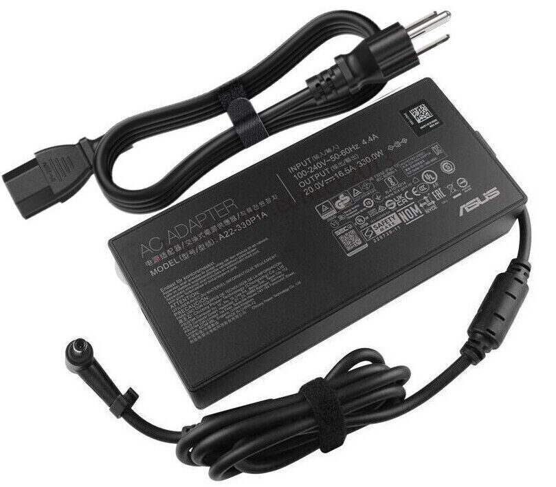 Original 330W Asus ROG Zephyrus Duo 16 (2023) GX650 Charger AC Adapter + Cable