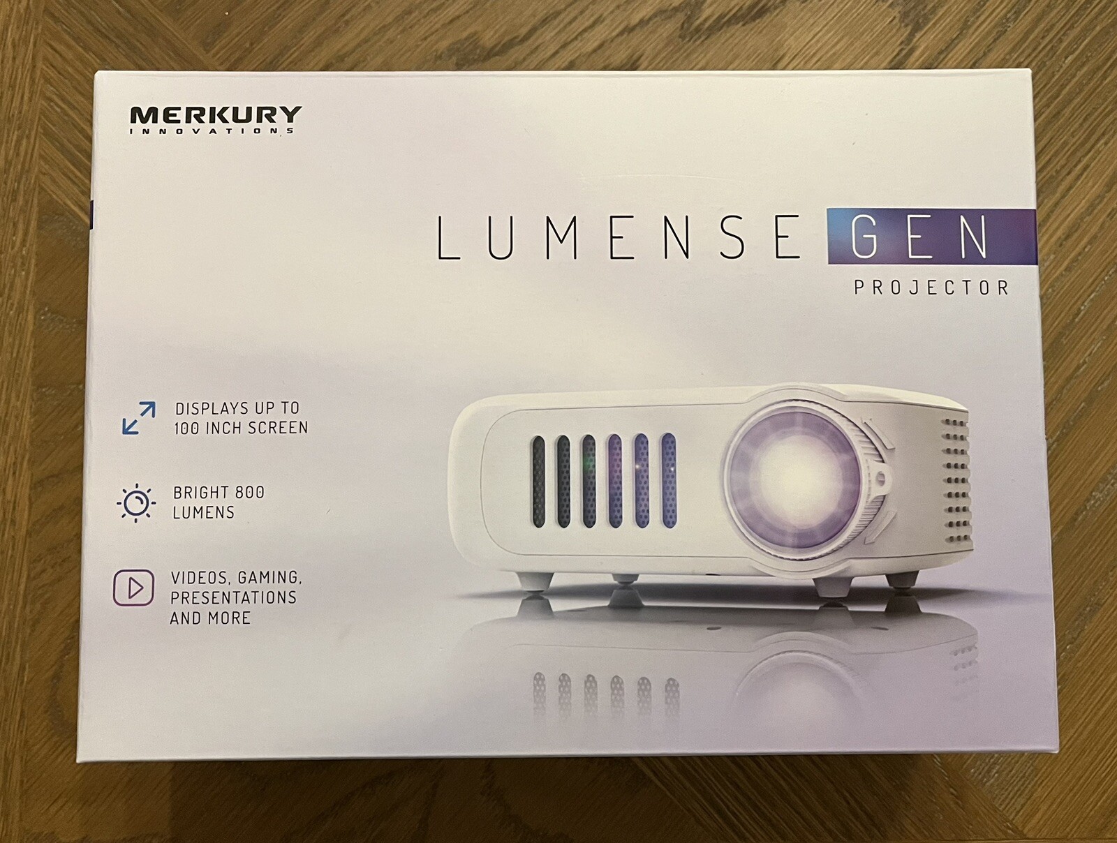 Merkury Innovations 800 Lumens Lumense Gen Projector White MI-P001U-199