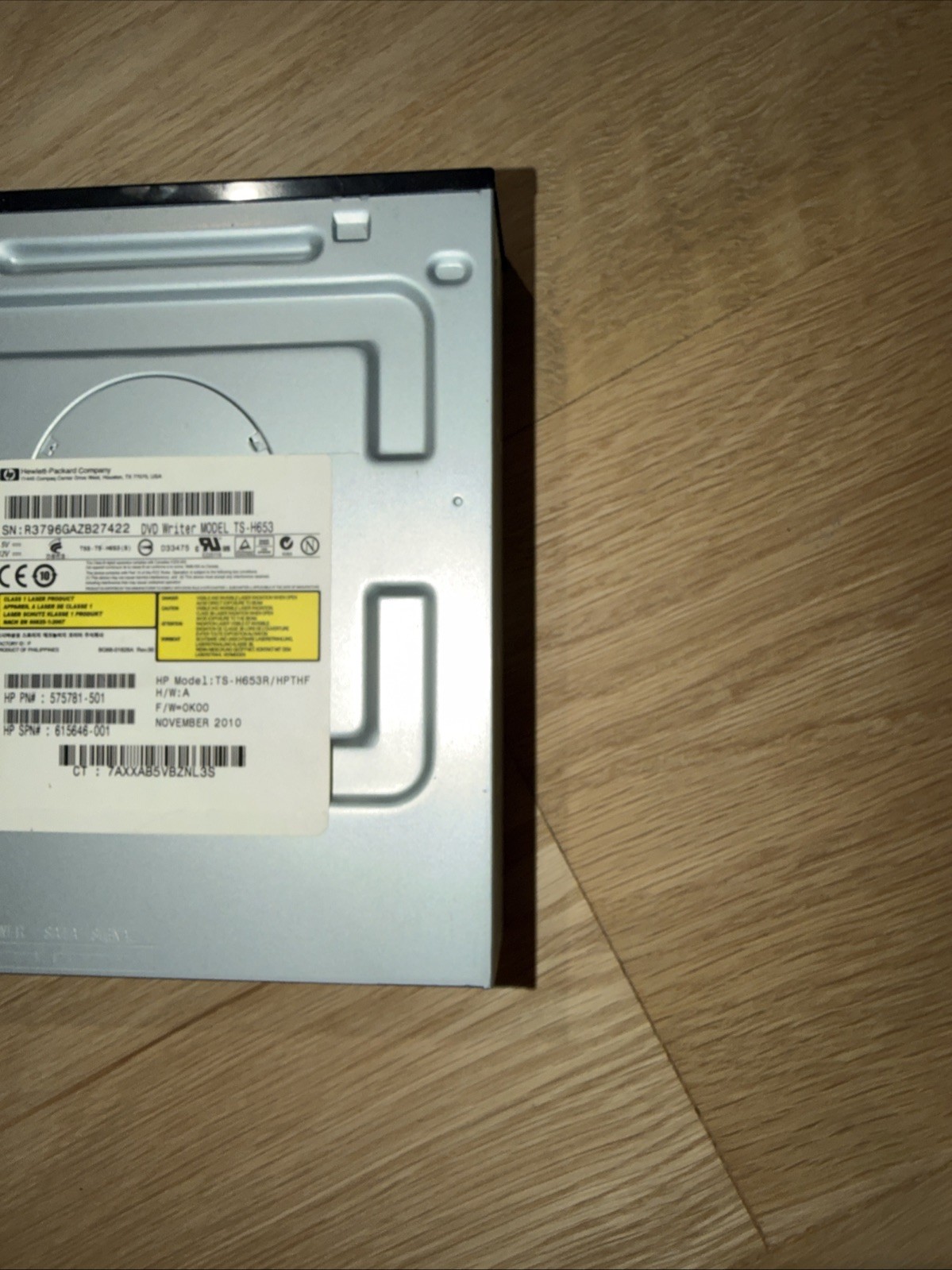 HP TS-H653 SATA Internal DVD±RW DL Optical Drive 575781-501 CD DVD Burner 5.25”