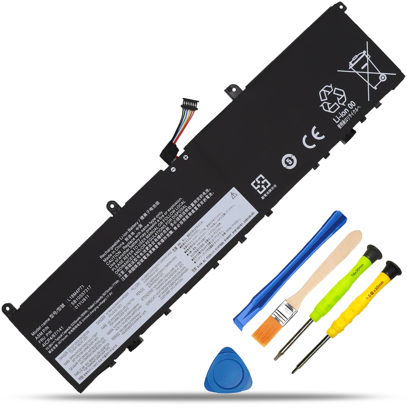 RHKRKQN L18M4P71 Battery for Lenovo ThinkPad X1 Extreme P1 Gen 1/2 80Wh
