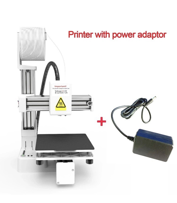 Entry Level K10 3D Printer Compatible with PLA/TPU 1.75mm Filament + Power Adapt
