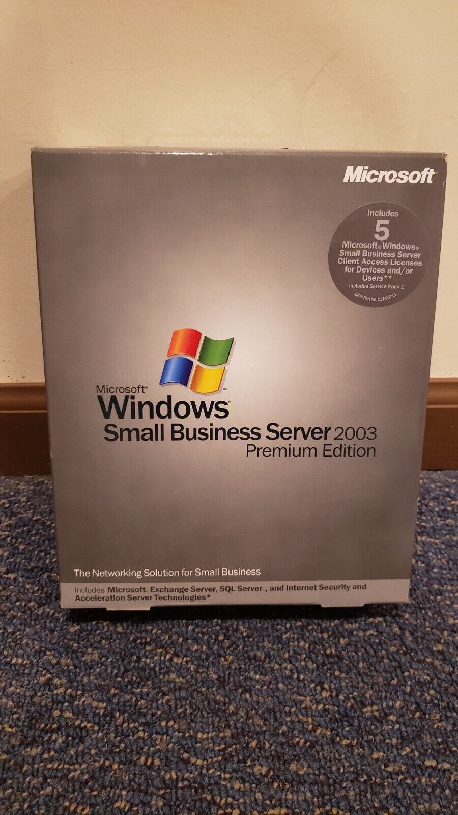 Windows Small Business Server 2003 Premium Edition Full Version w/ License 1