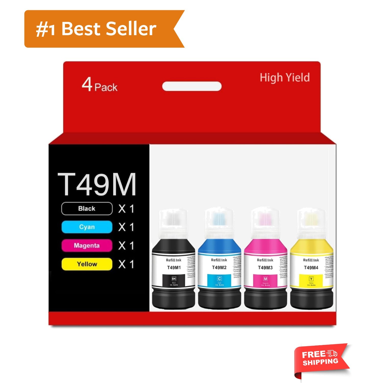 Vibrant Multiple-Color T49M Sublimation Ink for Surecolor F170/F570 Printers