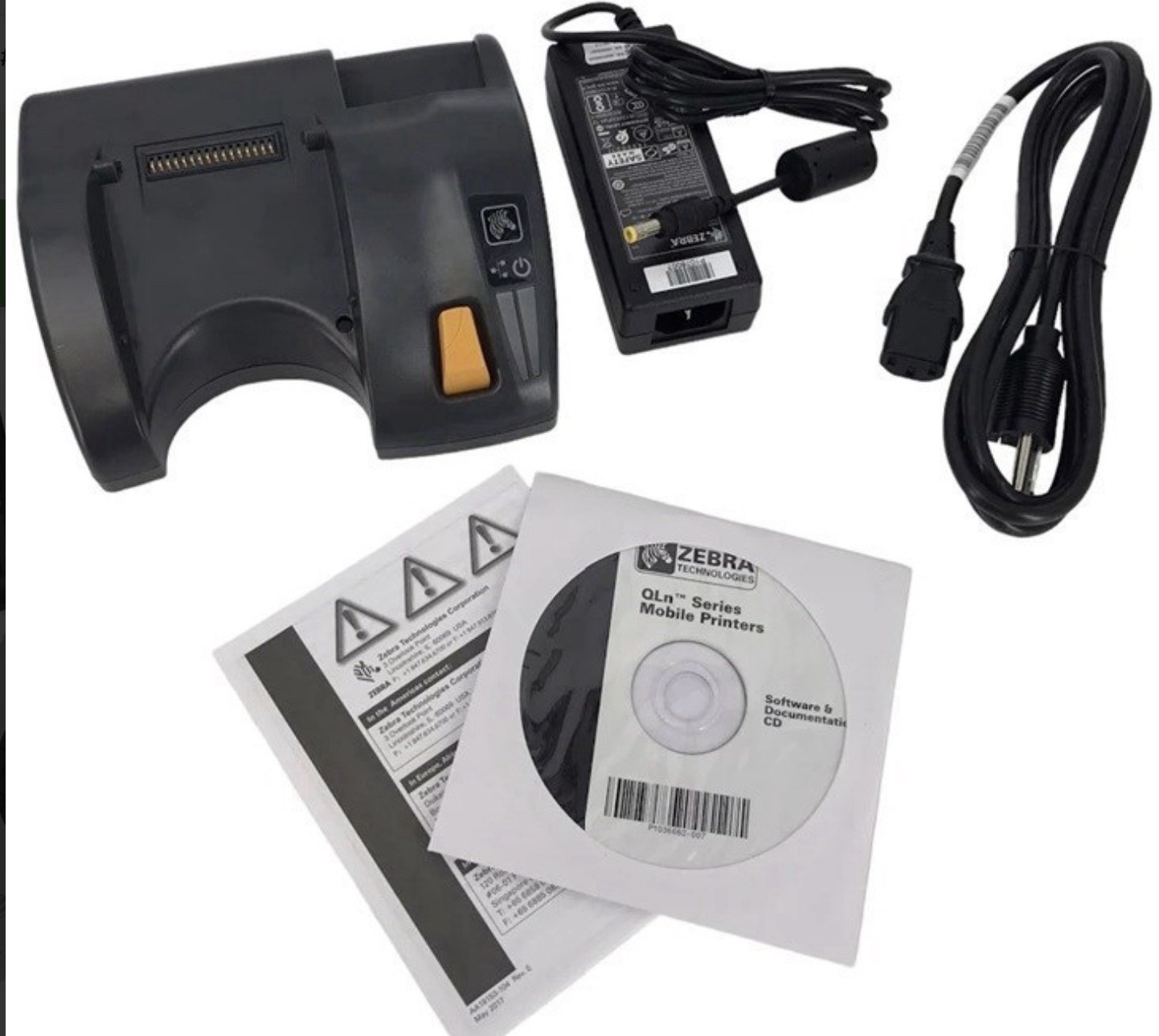 BRAND NEW Zebra QLN-EC Ethernet Charging Dock Cradle for LN220 & QLN320 Printers