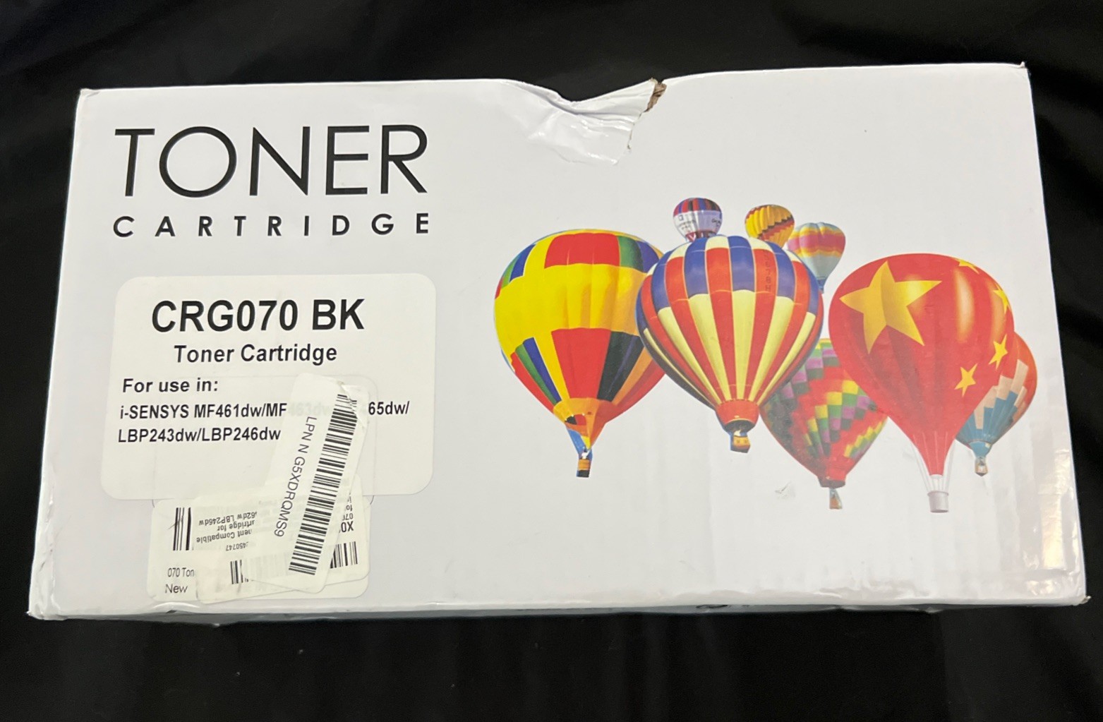 Toner Cartridge CRG070 BK.  Two (2) Pack