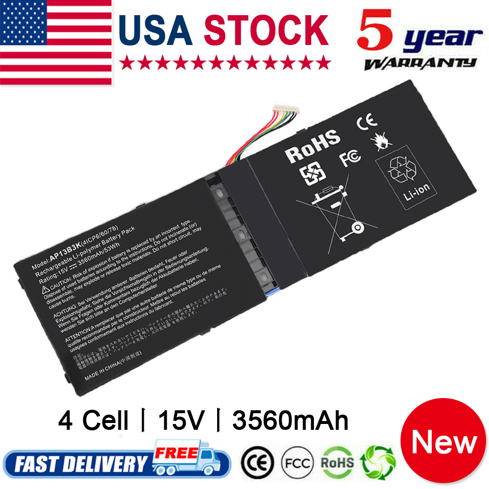 AP13B3K Battery for Acer Aspire R7-571 R7-571G R7-572 R7-572G V5-552G AP13B8K CC