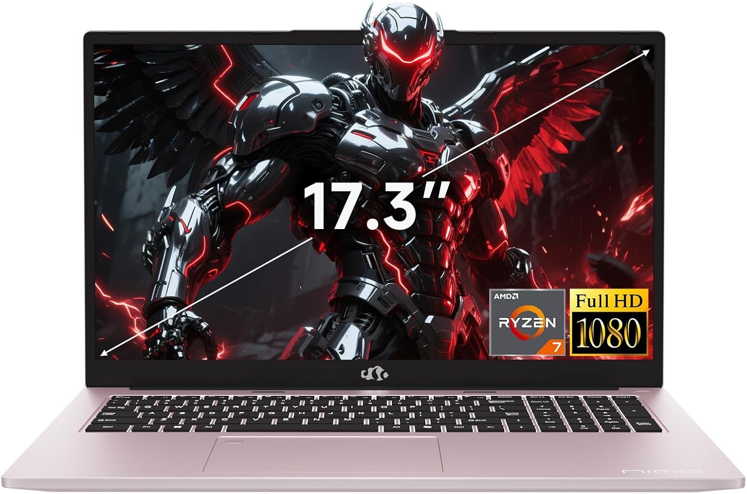 NIMO Light Gaming Laptop 17.3"FHD IPS AMD R7 7735HS 4.75 GHz 16GB DDR5 RAM 256GB