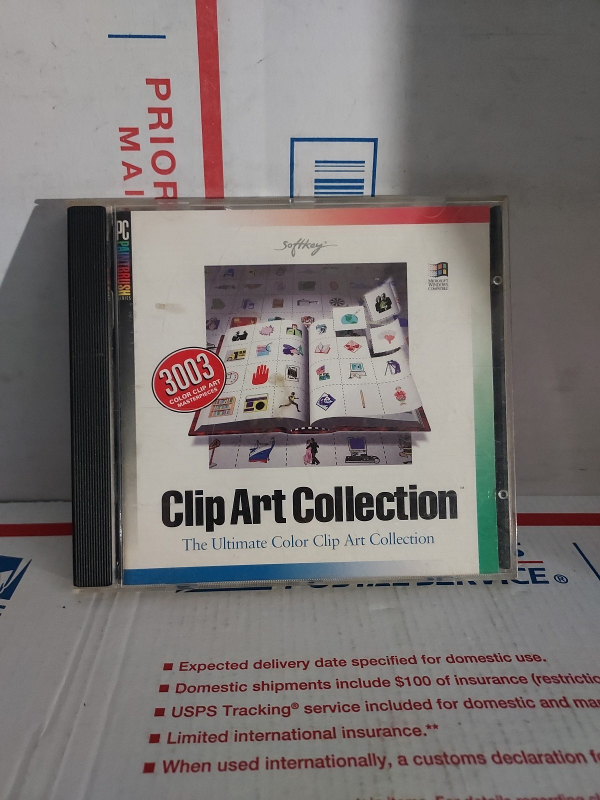 PC PAINTBRUSH CLIPART COLLECTION PC CD-ROM WINDOWS No Keycode Good Used - #159