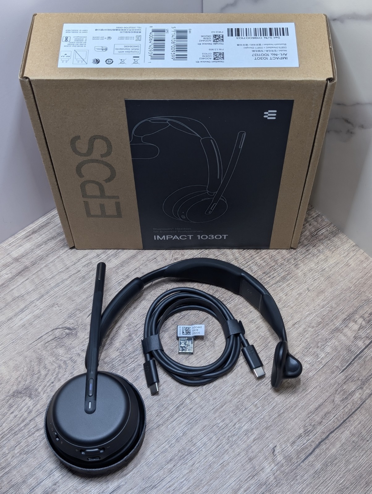 ​EPOS IMPACT 1030T Single-Sided Wireless Bluetooth Headset MS Teams USB-A