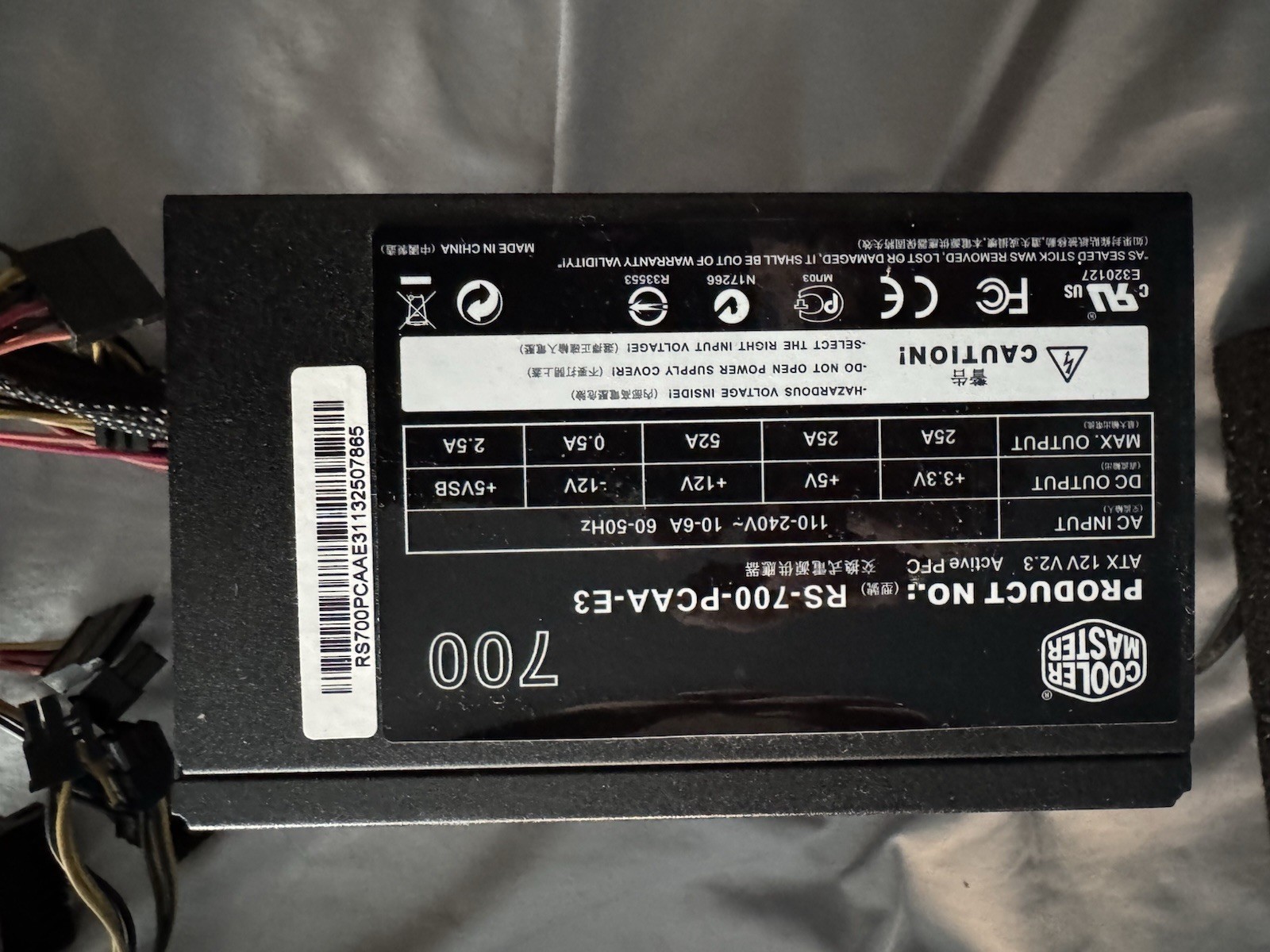 Cooler Master RS-700-PCAA-E3 700W Desktop Power Supply #0336