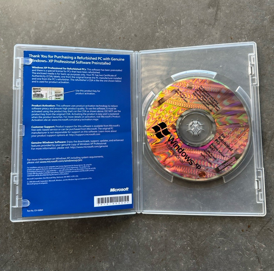 Windows XP Professional - Includes SP3 - For Refurbished PCs * No Product Key *