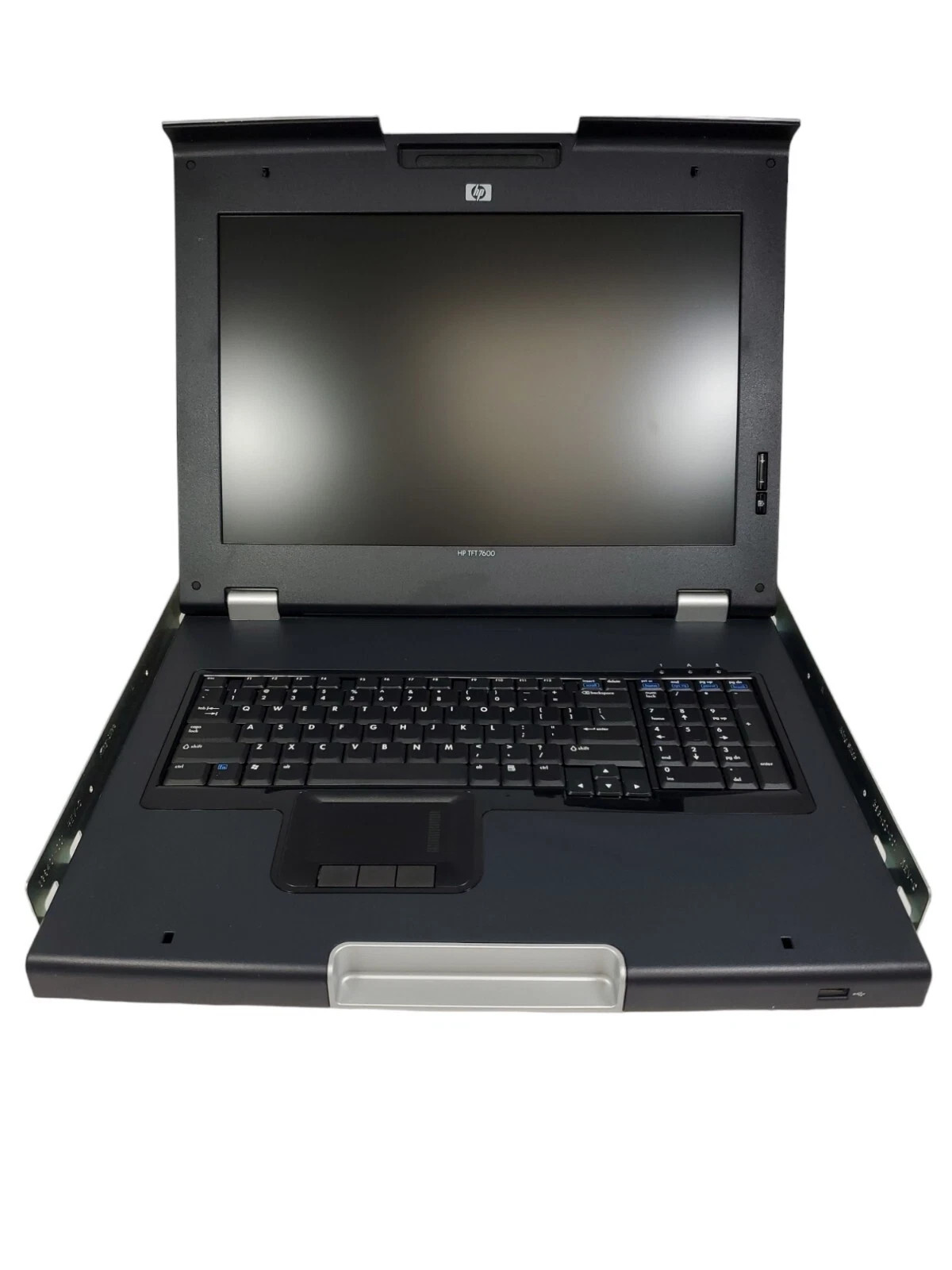 HP TFT7600 17" Rackmount LCD Console AG052A with Rails - TESTED