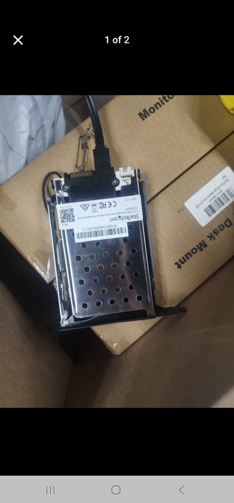 StarTech.com S25SLOTR 2.5in SATA Removable Hard Drive Bay for PC Expansion Slot