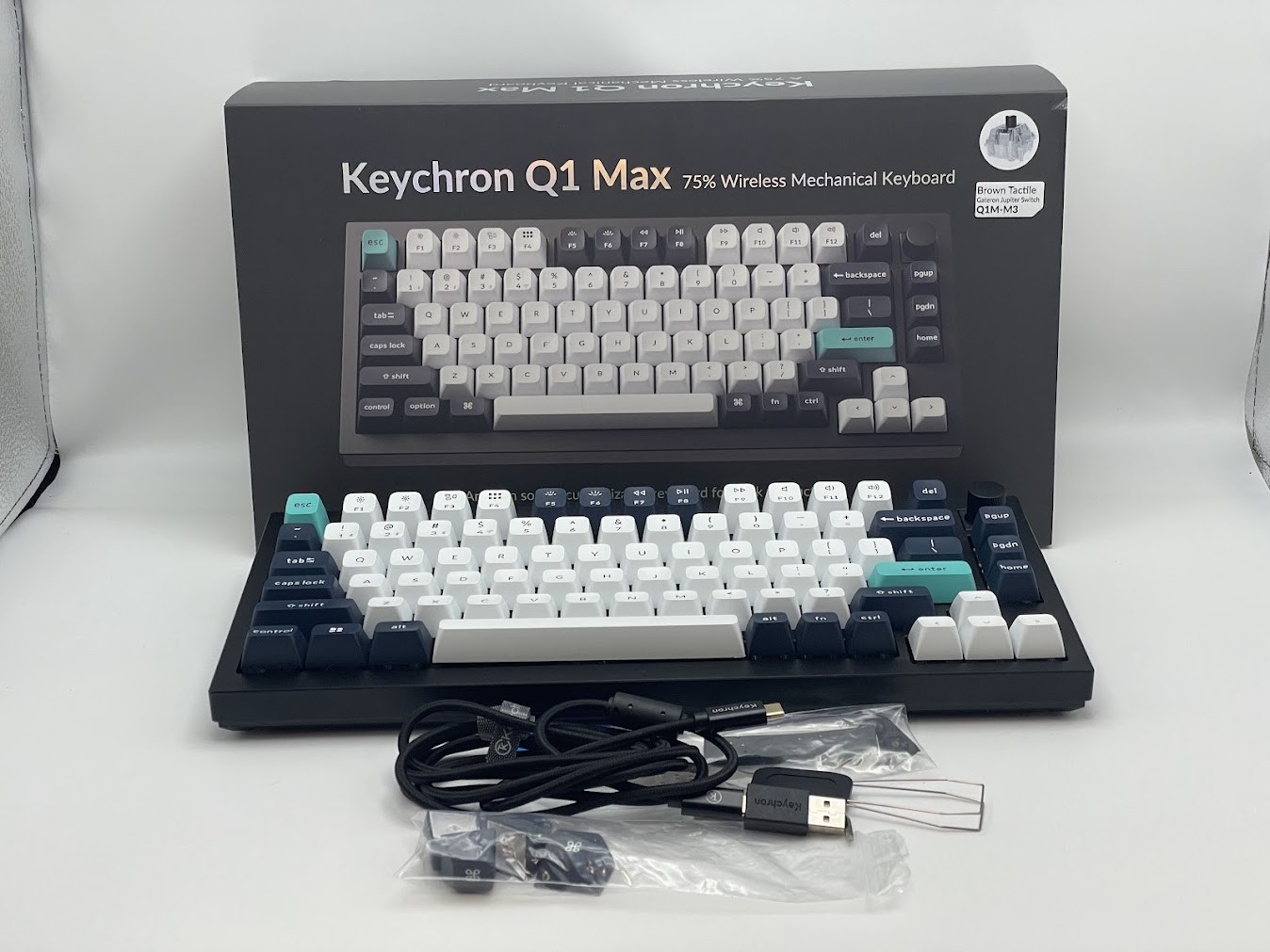 Keychron Q1 Max Hot Swappable RGB Backlight Wireless Keyboard - Black