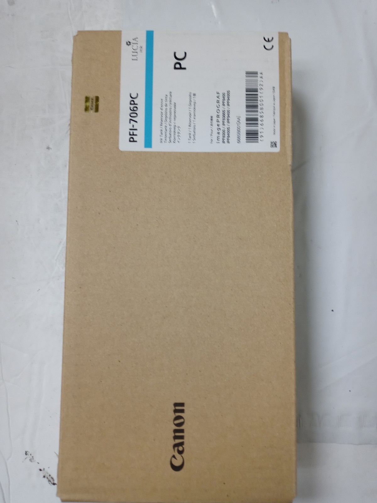 Genuine Canon PFI-706PC 700ml Cyan Ink Tank