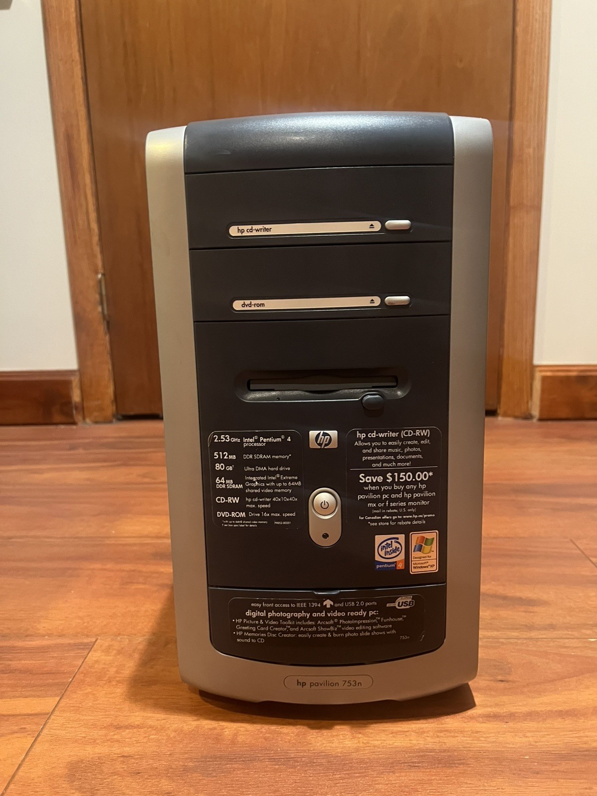HP Pavilion 753n With Windows XP Home Edition