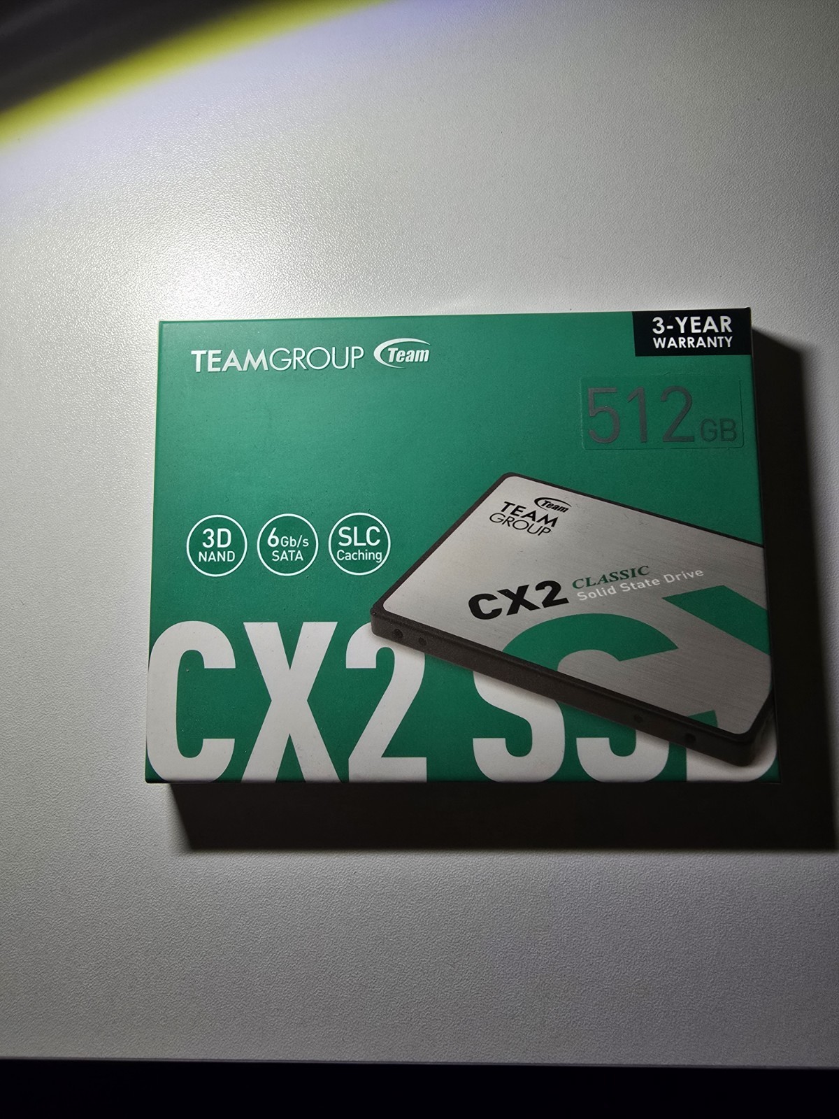 Team Group CX2 2.5" 512GB SATA III 3D NAND Internal Solid State Drive SSD