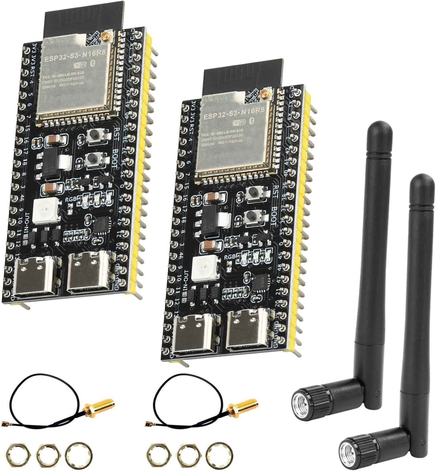 ESP32 S3 N16R8 Development Module for WiFi Bluetooth 5.0 Arduino USB C Antenna