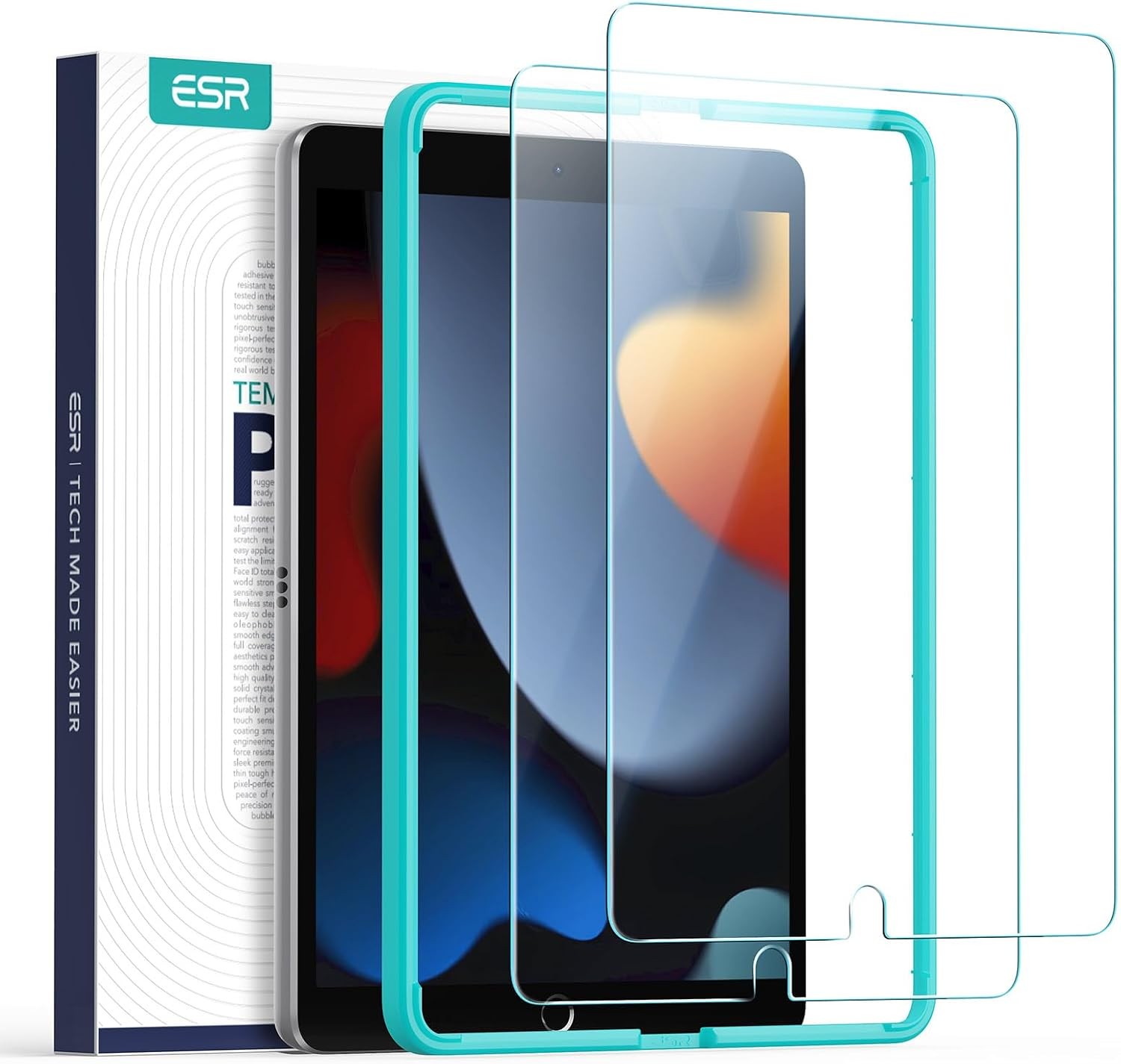 2 Pack Scratch-Resistant 9H Hardness HD Clear Tempered Glass Screen Protector