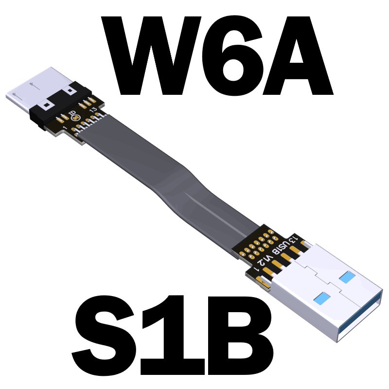 ADT-Link USB3.0 Male-to-Male Cable Type-A Transfer Micro-B Double Curved Angle